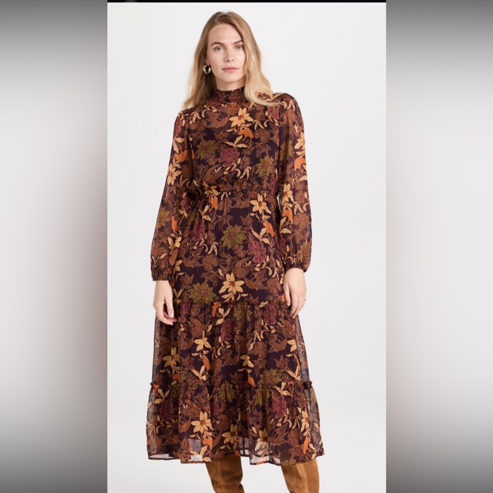 Lost + Wander Floral Long Sleeve Dress